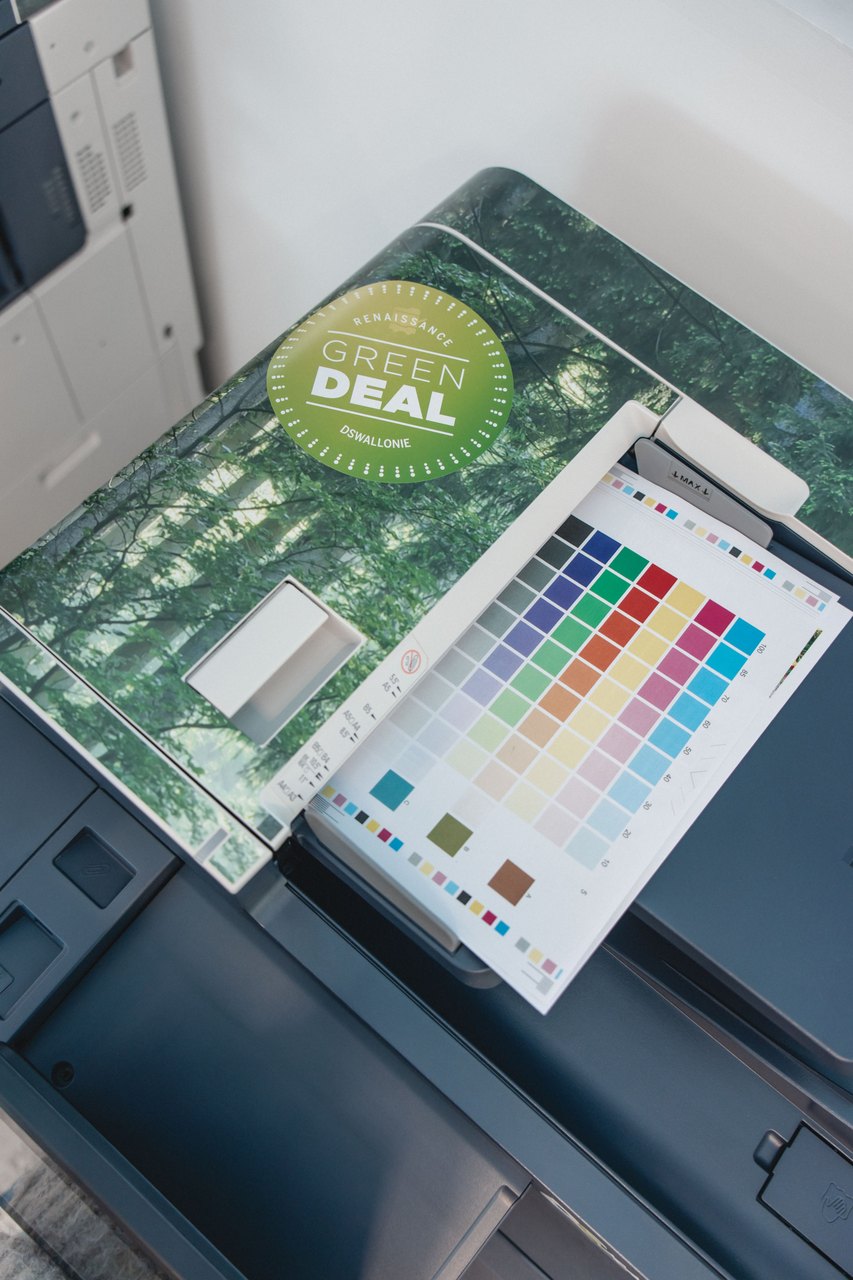 Échantillon imprimé en couleur sur un équipement Xerox