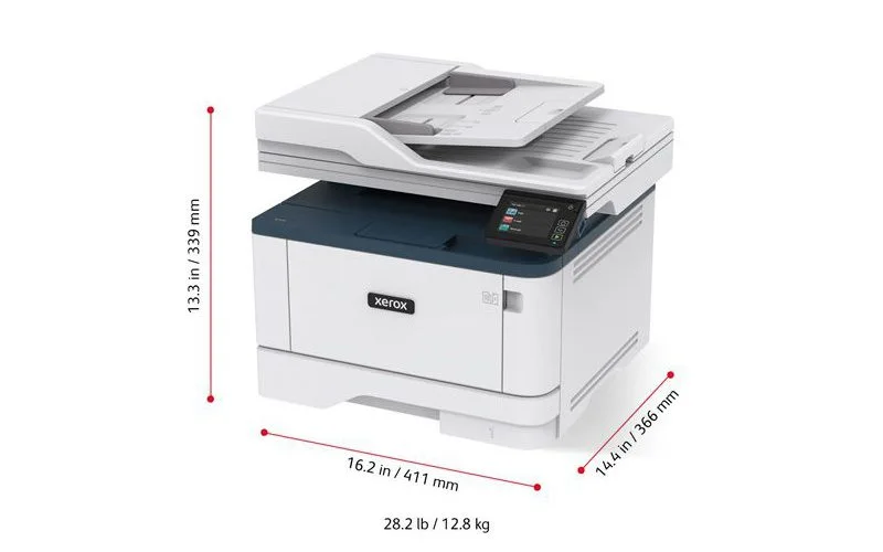 Imprimante multifonction Xerox® B315 entière et dimensions