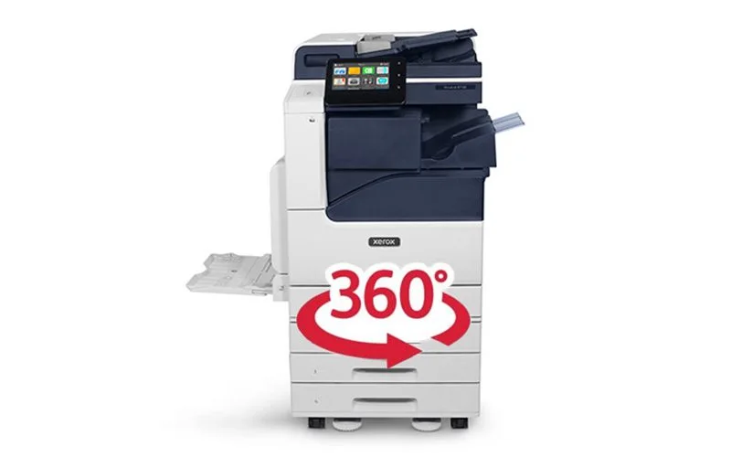 Xerox® Série VersaLink® B7100, imprimante monochrome en démonstration virtuelle et vue 360°.